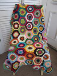 Granny Square Crochet Blanket