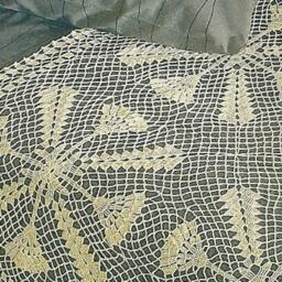 Crochet Bedspread-Throw Size 150 cm - 59 Inches Square Morning Coffee - thumbnail 3
