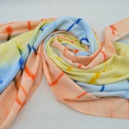 Batik Towel, Handmade Towel, Turkish Towel, Dye Beach Towel, 38''x65 - thumbnail 4