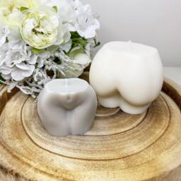 Bum Candle - Modern Gifts For Her Decorative Pillar Christmas Birthday Gift Ideas Handmade Soy Wax New Home Stylish - thumbnail 2