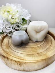 Bum Candle - Modern Gifts For Her Decorative Pillar Christmas Birthday Gift Ideas Handmade Soy Wax New Home Stylish