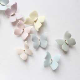 Little Rainbow Wall Art Of 14 Porcelain & 24K Gold Butterflies - thumbnail 3