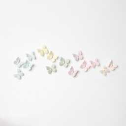 Little Rainbow Wall Art Of 14 Porcelain & 24K Gold Butterflies - thumbnail 2