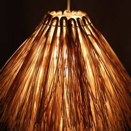 Hand Woven Rattan Pendant Light - Long Hair Style, 15 - thumbnail 2