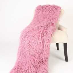 Luxury Faux Fur Throw Blanket - Plush Shag Bedspread, Usa Made