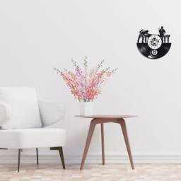 Billiard Theme 33 Rpm Vinyl Record Clock - thumbnail 4
