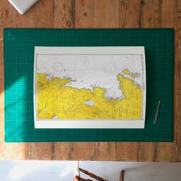 Camden Harbour Maine Vintage Nautical Chart Art Print - thumbnail 3