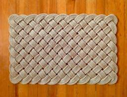 Handmade Nautical Rope Doormat - Braided Woven Entryway Rug Coastal Decor - thumbnail 1