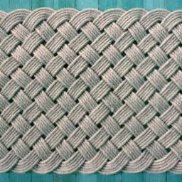 Handmade Nautical Rope Doormat - Braided Woven Entryway Rug Coastal Decor - thumbnail 3