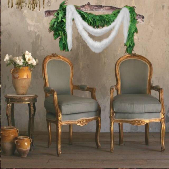 Premium Faux Fur Christmas Garland - Soft Holiday Mantle Swag - image 1