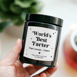 Funny Best Farter Father's Day Gift For Dad - 60Th 50Th Birthday Him Unique Present Daddy Personalized Candle - thumbnail 2