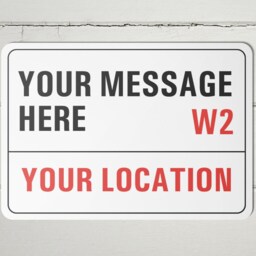 Personalised London Street Sign A4 Metal Wall Decor - thumbnail 2