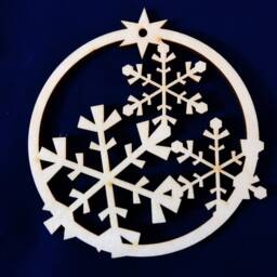 Twelve Christmas Tree Decorations Made Of Woodgift For Mother - thumbnail 3