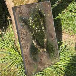 Antiqued Silver Framed Wall Mirror 39 X 30 - thumbnail 3