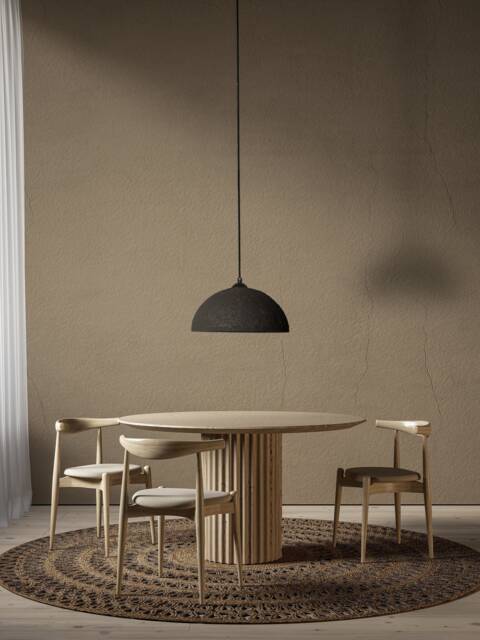 Handmade Black Ceramic Pendant Light Kitchen Island Chandelier - 19 - image 1
