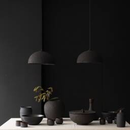 Handmade Black Ceramic Pendant Light Kitchen Island Chandelier - 19 - thumbnail 3