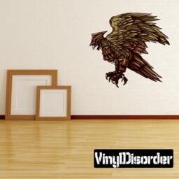 Mythical Creature Phoenix Wall Decal - Fabric Vinyl Removable & Reusable Mythicalcreatureuscolor038Et