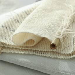 Bruine - Handwoven Wabi Sabi Wool Tapestry Dip Dyed Japandi Wall Art - thumbnail 2
