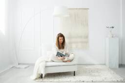 Bruine - Handwoven Wabi Sabi Wool Tapestry Dip Dyed Japandi Wall Art - thumbnail 1