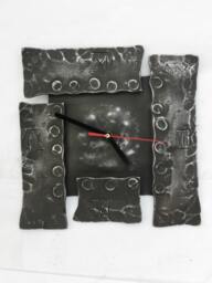 Geometric Hand Forged Wrought Iron Wall Clock