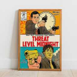 The Office Poster Threat Level Midnight, Michael Scarn Comic Book Art - thumbnail 3