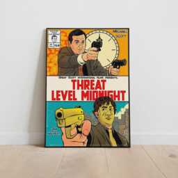 The Office Poster Threat Level Midnight, Michael Scarn Comic Book Art - thumbnail 1