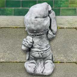 Concrete Blacksmith Gnome Statue Garden Cement Dwarf Sculpture Stone Craftsman Outdoor Decor Funny Ornament Gnome Lawn Art Gift - thumbnail 4
