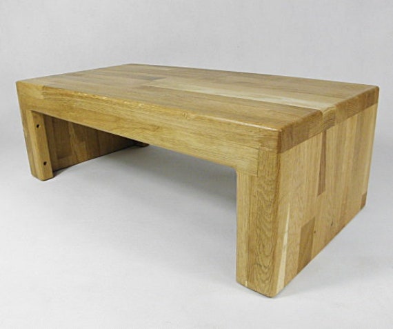 Footstool, Stool, Step Wooden Bench, Stand, Seat Yoga Bench Xl, Solid Oak - image 1
