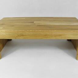 Footstool, Stool, Step Wooden Bench, Stand, Seat Yoga Bench Xl, Solid Oak - thumbnail 2