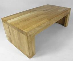 Footstool, Stool, Step Wooden Bench, Stand, Seat Yoga Bench Xl, Solid Oak - thumbnail 3