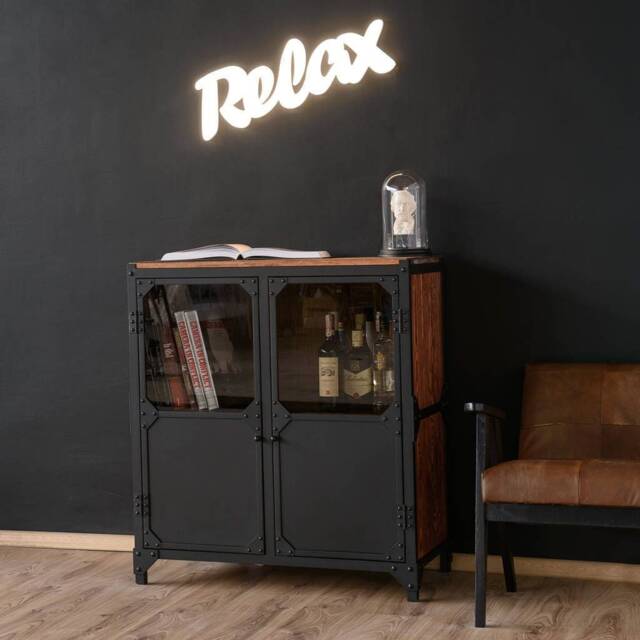 Brooklyn 2-Door Chest Of Drawers Sideboard in Industrial Style - image 1