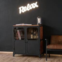 Brooklyn 2-Door Chest Of Drawers Sideboard in Industrial Style