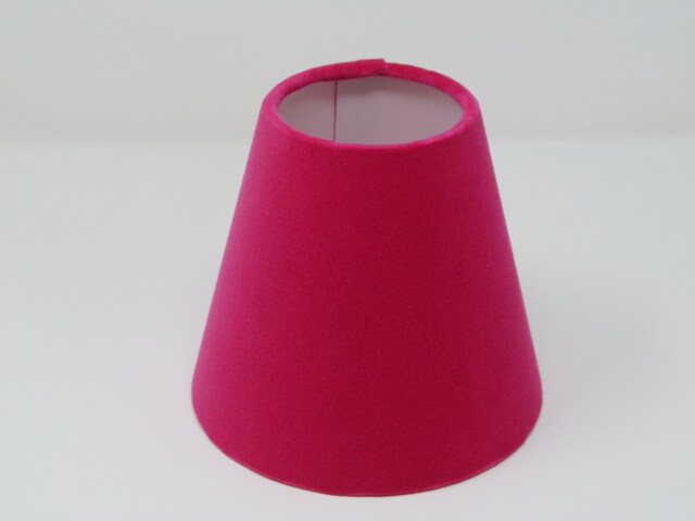 Small Candle Clip Wall Tapered Lampshade Lightshade Hot Pink Velvet - image 1