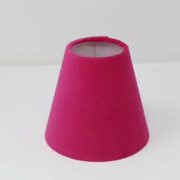 Small Candle Clip Wall Tapered Lampshade Lightshade Hot Pink Velvet - thumbnail 2
