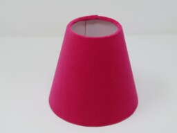 Small Candle Clip Wall Tapered Lampshade Lightshade Hot Pink Velvet - thumbnail 1
