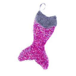 Mermaid Tail, Christmas Stocking, Mermaid, Sequin, Fur, I Believe in Mermaids - thumbnail 3