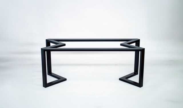 Heavy Duty Steel Table Base For Large Dining - 28'' H X W 72'' L Metal Bracket By Balasagun - image 1