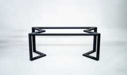Heavy Duty Steel Table Base For Large Dining - 28'' H X W 72'' L Metal Bracket By Balasagun - thumbnail 1