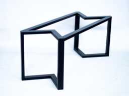 Heavy Duty Steel Table Base For Large Dining - 28'' H X W 72'' L Metal Bracket By Balasagun - thumbnail 1