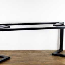 Heavy Duty Steel Table Base For Large Dining - 28'' H X W 72'' L Metal Bracket By Balasagun - thumbnail 4