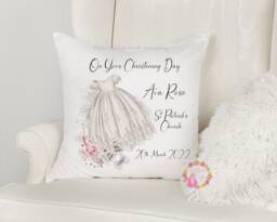 Baby Gift, Christening Baptism Gift For Christening, Baby, Baptism, Keepsake, Cushion