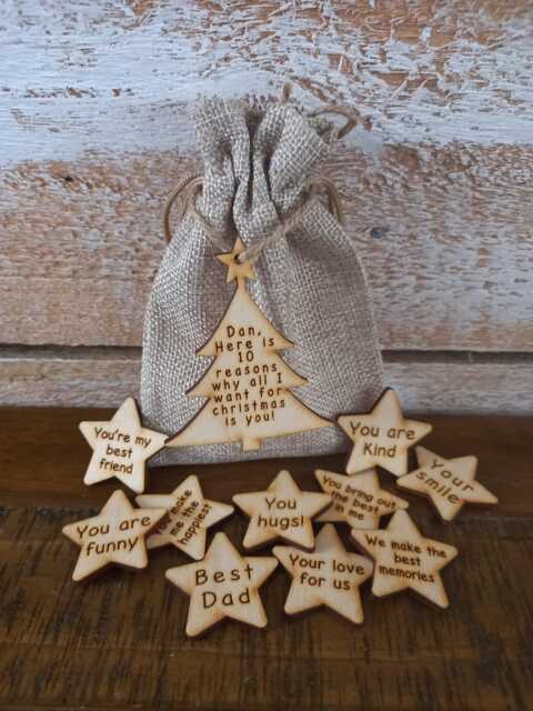 Bag Of Reasons Why I Love You - Personalised Gift Christmas Stocking Filler
