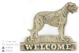 Irisch Wolfhound, Dog Welcome, Hanging Decoration, Limited Edition, Artdog - thumbnail 1