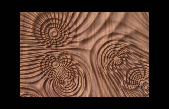 Flow 7720 Decorative Abstract 3D Relief Op Art Sculpture Model For Cnc Machining - image 1