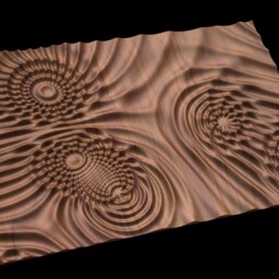 Flow 7720 Decorative Abstract 3D Relief Op Art Sculpture Model For Cnc Machining - thumbnail 4