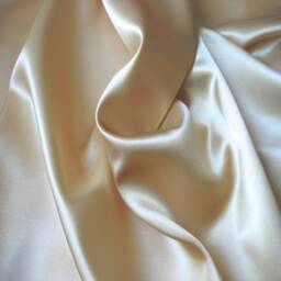 Handmade Creamy Beige Charmeuse Satin Pillowcase, French Seams