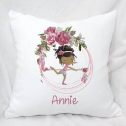Personalised Ballerina Cushion For Girls - Ideal Gift Any Occasion - thumbnail 4