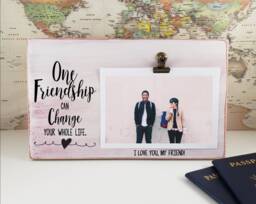 One Friendship Can Change Your Whole Life Picture Frame, Personalized Long Distance Best Friend Gift, Mentor I Miss You Gift