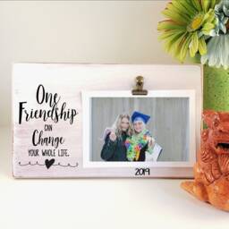 One Friendship Can Change Your Whole Life Picture Frame, Personalized Long Distance Best Friend Gift, Mentor I Miss You Gift - thumbnail 3