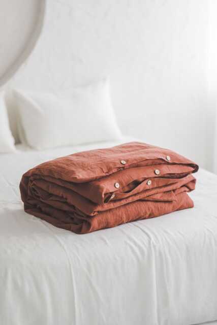 100% Pure Linen Duvet Cover, Soft & Breathable Bedding, Queen, King, Twin Sizes, Natural Flax Comforter Gift For Home - image 1